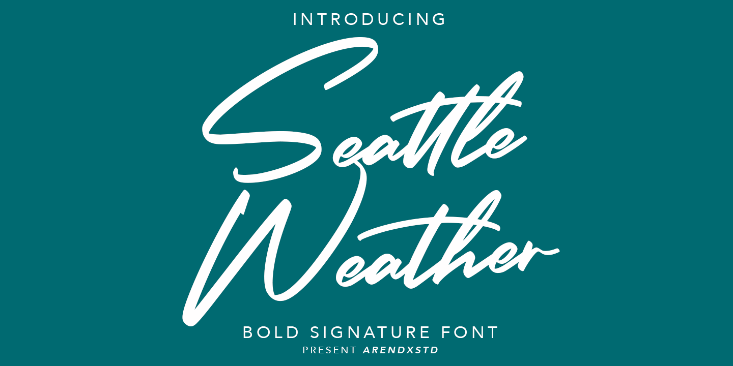 Ejemplo de fuente Seattle Weather